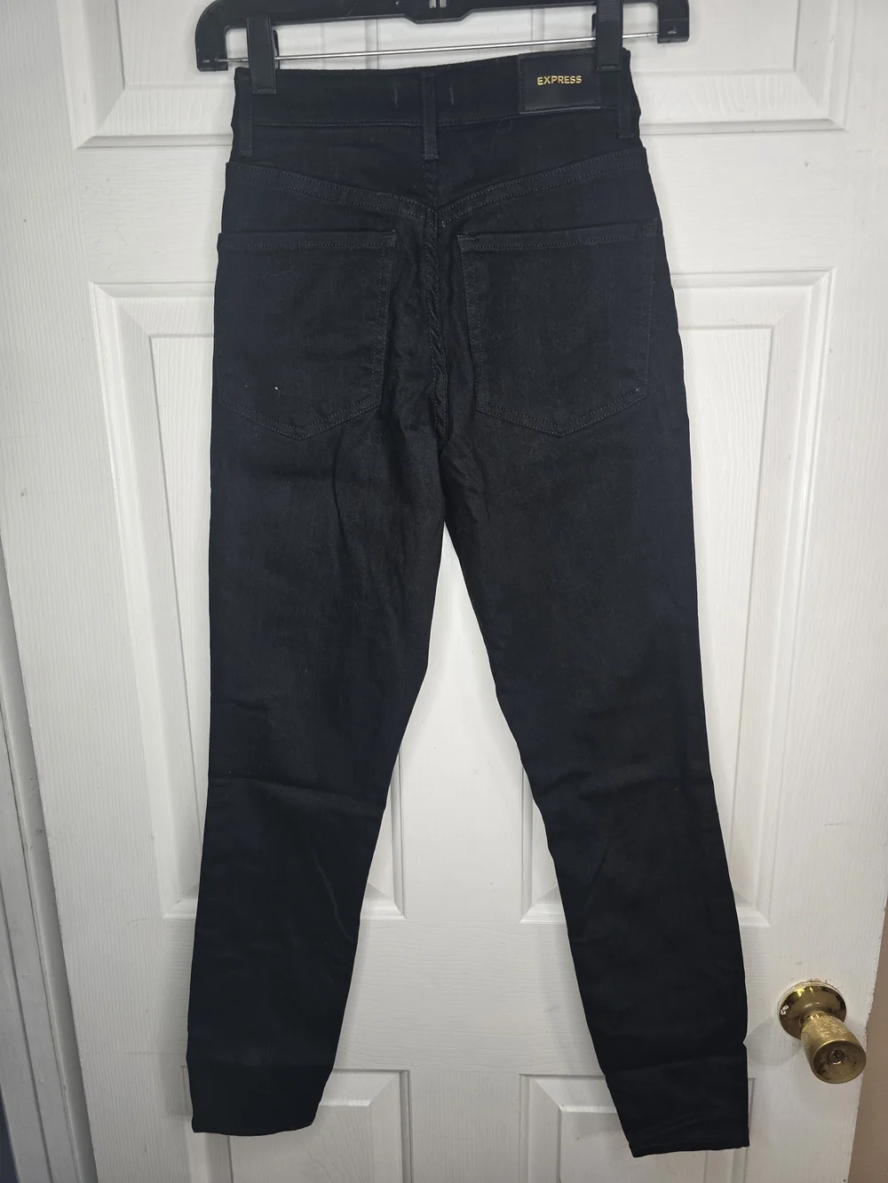 Express Women Black Slim Straight Jeans